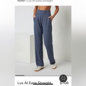 NWT Vuori At Ease Pant Azure Blue XS